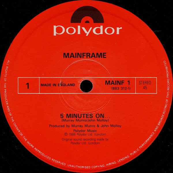 Mainframe (6) : 5 Minutes On... (12")