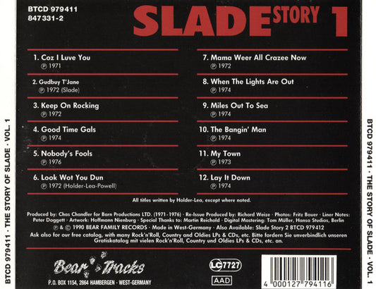 Slade : The Story Of Slade Vol. 1 (CD, Comp)
