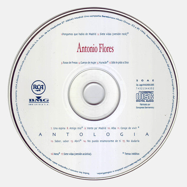 Antonio Flores : Antología (CD, Comp)