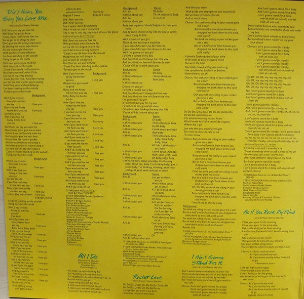 Stevie Wonder : Hotter Than July (LP, Album, Gat)