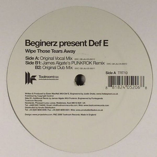 The Beginerz Pres Def E : Wipe Those Tears Away (12")