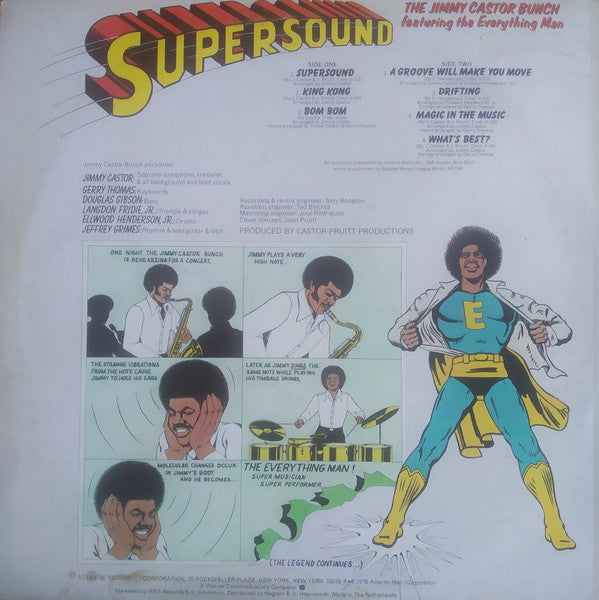 The Jimmy Castor Bunch Featuring The Everything Man : Supersound (LP, Album)