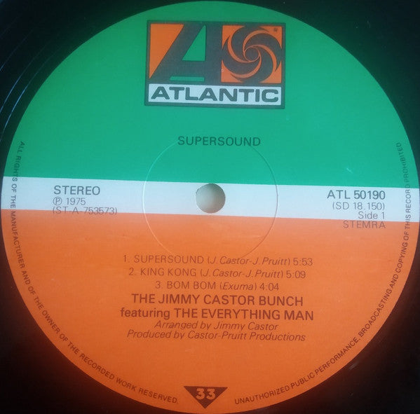 The Jimmy Castor Bunch Featuring The Everything Man : Supersound (LP, Album)