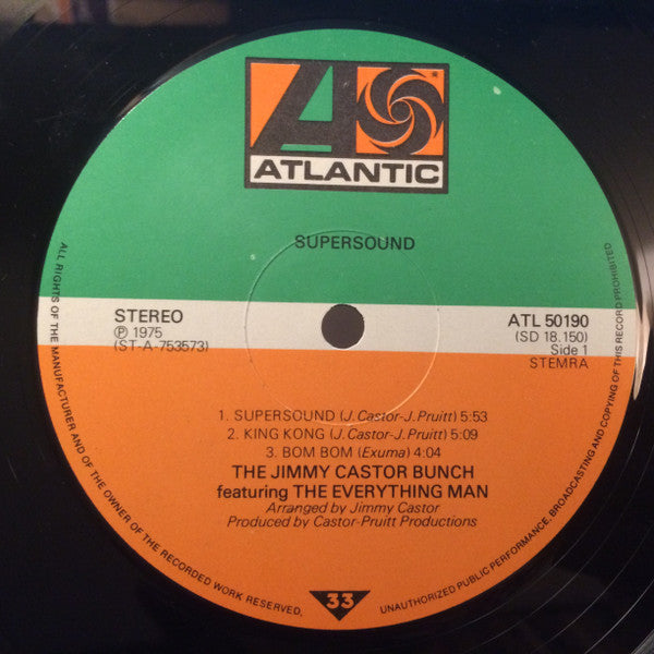 The Jimmy Castor Bunch Featuring The Everything Man : Supersound (LP, Album)