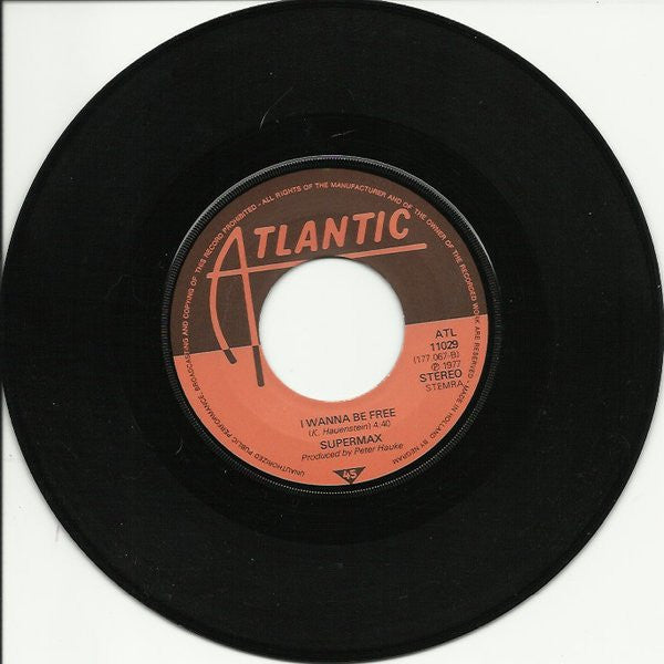Supermax : Camillo / I Wanna Be Free (7", Single)