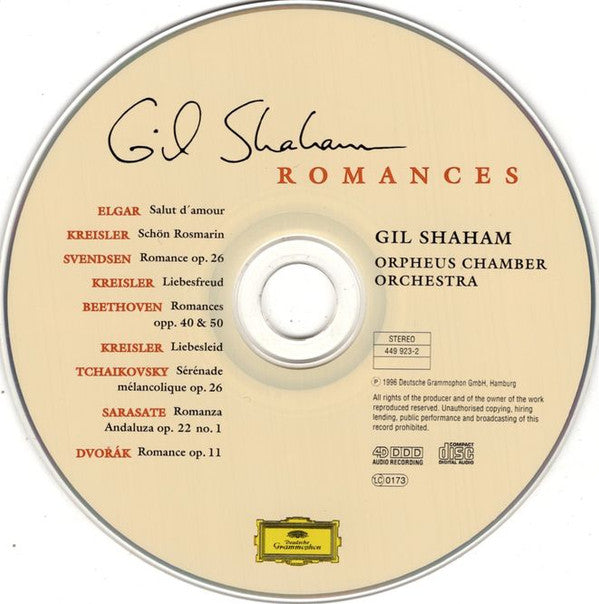 Gil Shaham : Violin Romances (CD)