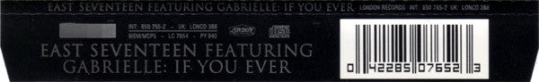 East 17 Featuring Gabrielle : If You Ever (CD, Single)