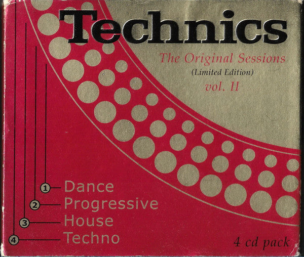 Various : Technics: The Original Sessions Vol. II (4xCD, Comp, P/Mixed)
