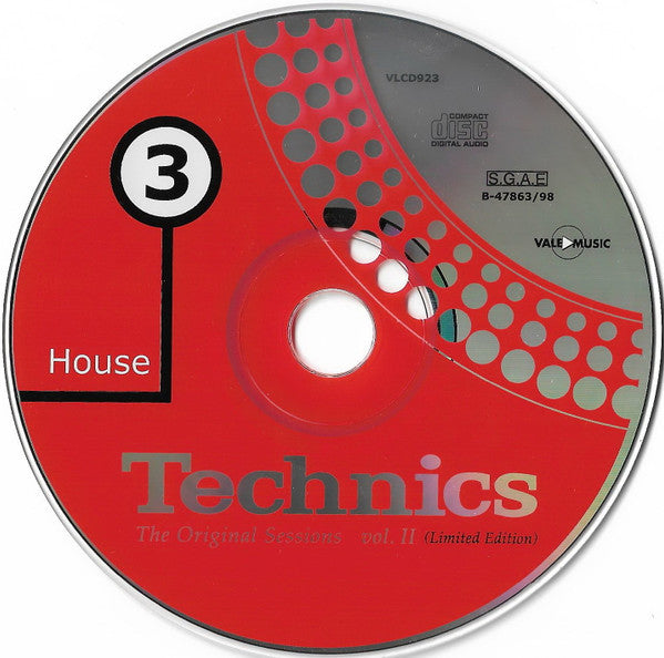 Various : Technics: The Original Sessions Vol. II (4xCD, Comp, P/Mixed)
