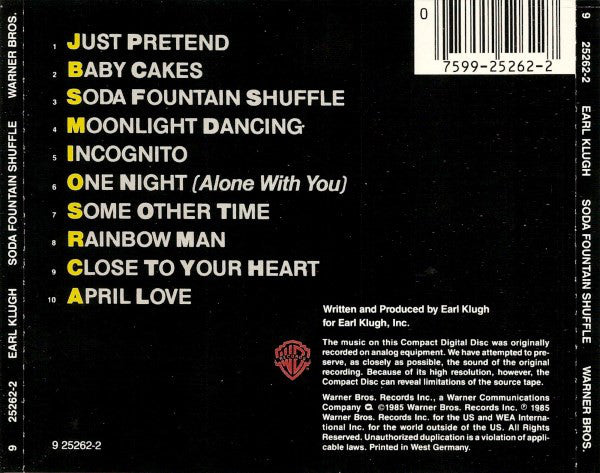Earl Klugh : Soda Fountain Shuffle (CD, Album, Tar)