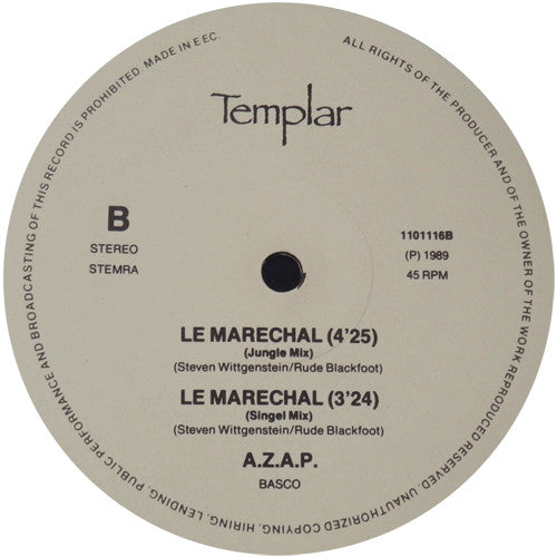 A.Z.A.P. : Le Marechal (12")