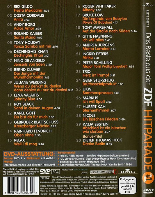 Various : Das Beste Aus Der ZDF Hitparade Die #1 Hits (DVD, Comp, Copy Prot., PAL)