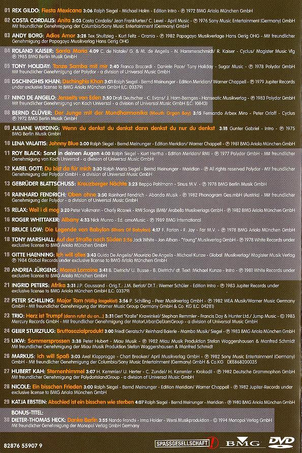 Various : Das Beste Aus Der ZDF Hitparade Die #1 Hits (DVD, Comp, Copy Prot., PAL)