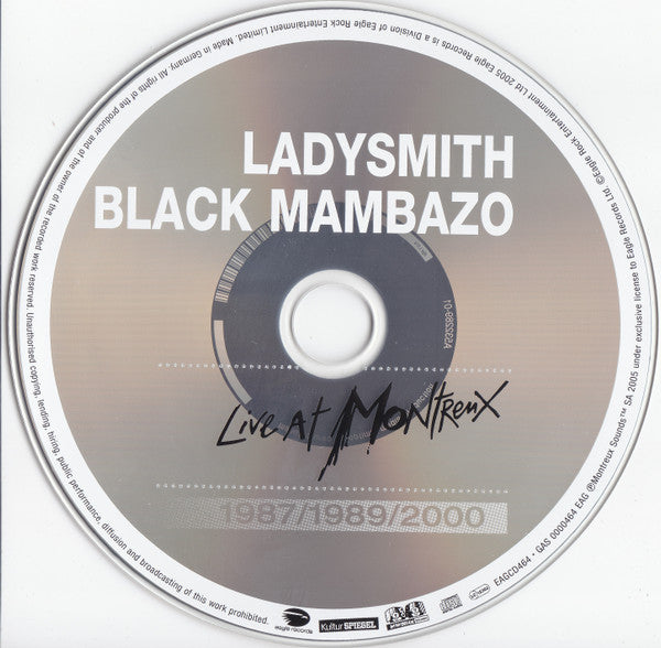 Ladysmith Black Mambazo : Live At Montreux 1987/1989/2000 (CD, Comp, RE, Dig)