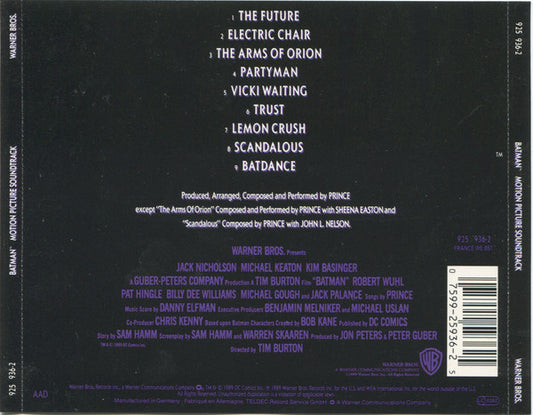 Prince : Batman™ (Motion Picture Soundtrack) (CD, Album)