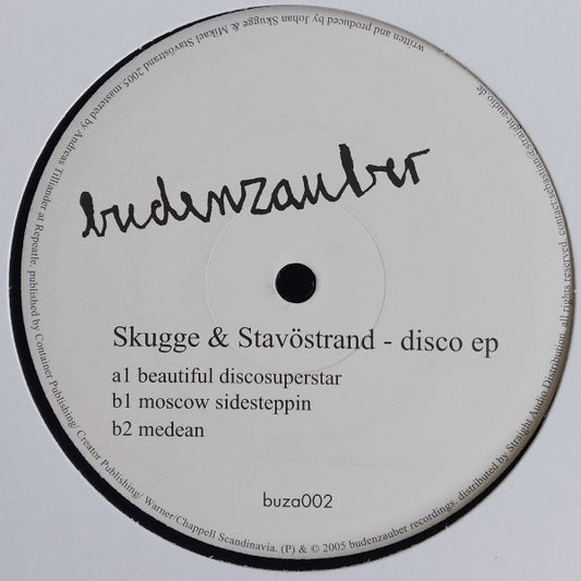 Stavöstrand & Skugge : Disco EP (12", EP)
