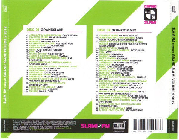 Various : Grand Slam! 2012 Volume 2 (CD, Comp + CD, Mixed)