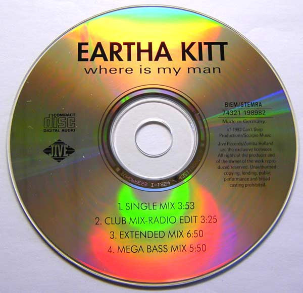 Eartha Kitt : Where Is My Man (CD, Maxi)