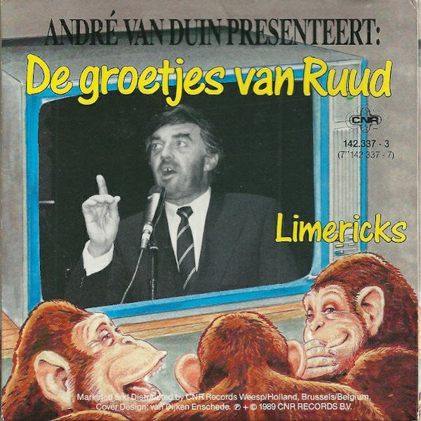 André van Duin Presenteert: Jaap Aap En De Apen : Mijn Naam Is Jaap / De Groetjes Van Ruud (CD, Single)