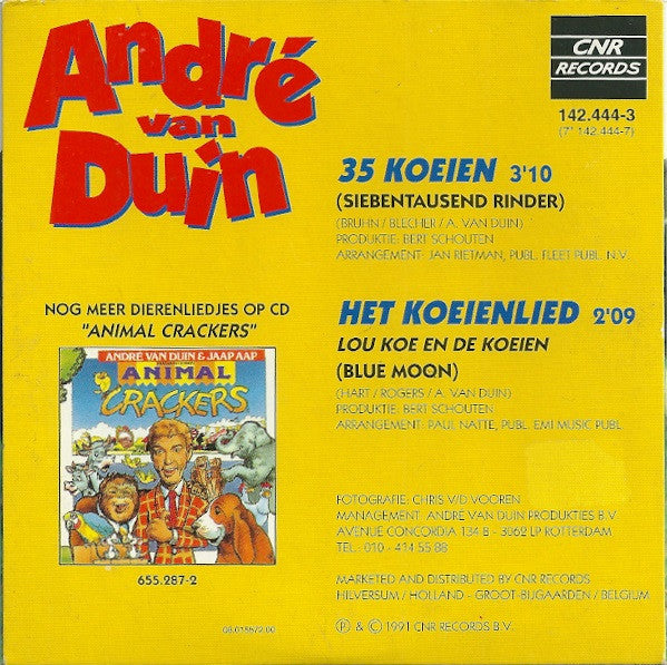 André van Duin : 35 Koeien (CD, Single)