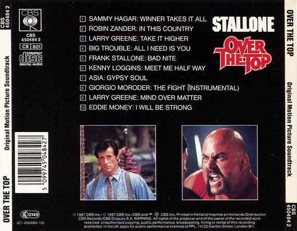 Various : Over The Top - Original Motion Picture Soundtrack (CD, Album)