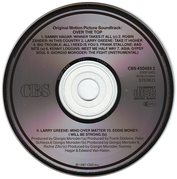 Various : Over The Top - Original Motion Picture Soundtrack (CD, Album)