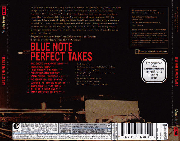 Various : Blue Note Perfect Takes (CD, Comp, Copy Prot., RM + DVD, Copy Prot., PAL)