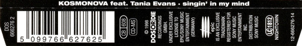 Kosmonova Featuring Tania Evans : Singin' In My Mind (CD, Maxi)