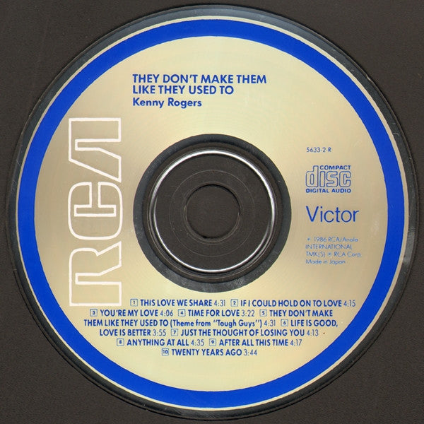 Kenny Rogers : They Don't Make Them Like They Used To (CD, Album)