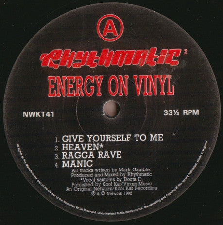Rhythmatic : Energy On Vinyl (LP)