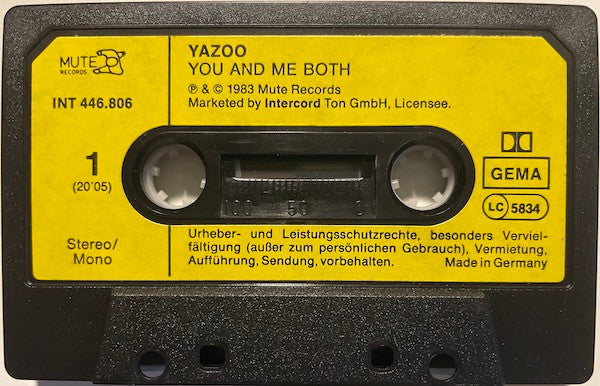 Yazoo : You And Me Both (Cass, Album)