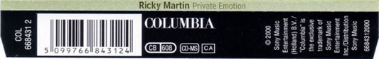 Ricky Martin Featuring Meja : Private Emotion (CD, Maxi)