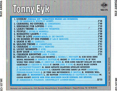 Tonny Eyk : Tonny Eyk (CD, Album)