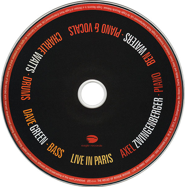 The ABC & D Of Boogie Woogie, Axel Zwingenberger, Ben Waters, Charlie Watts, Dave Green : Live In Paris (CD, Album)