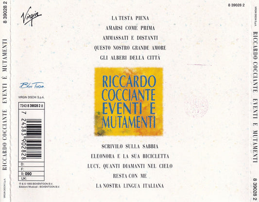 Riccardo Cocciante : Eventi E Mutamenti (CD, Album)