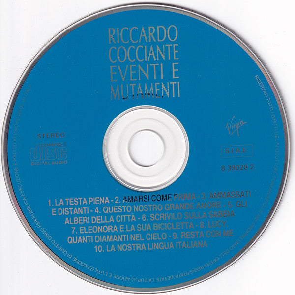 Riccardo Cocciante : Eventi E Mutamenti (CD, Album)