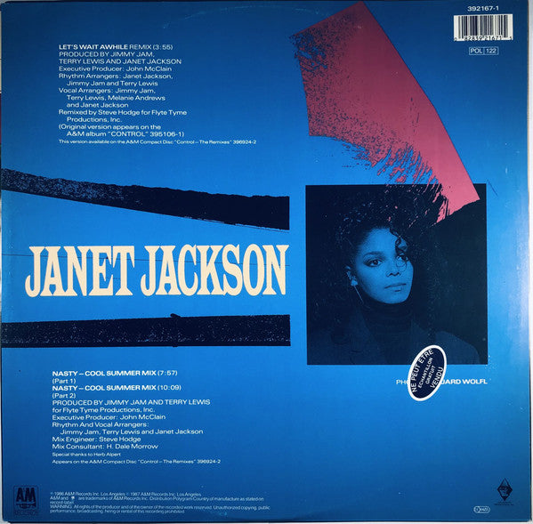 Janet Jackson : Let's Wait Awhile (12")