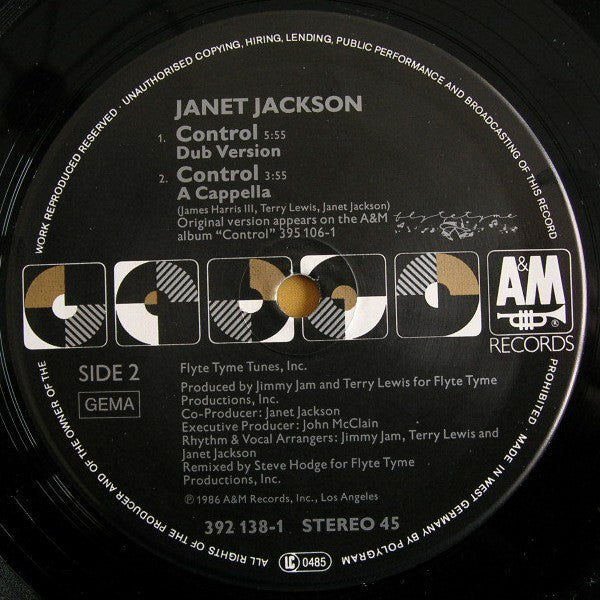Janet Jackson : Control (12", Single)