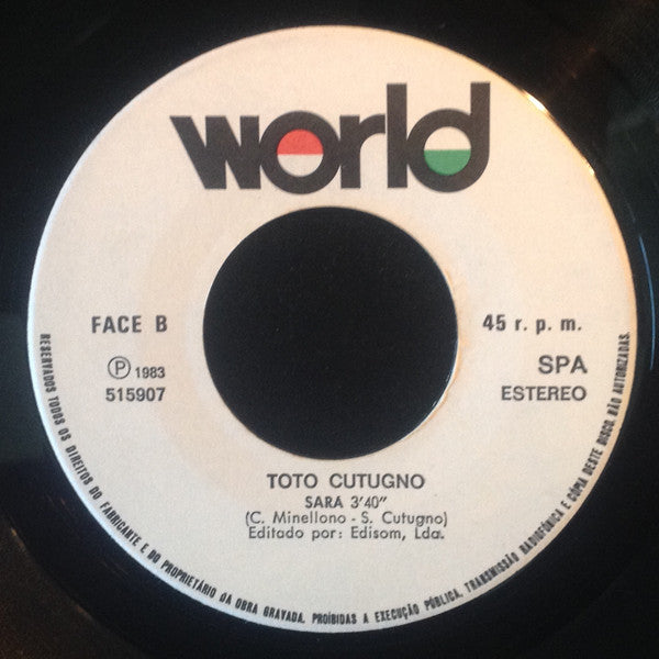 Toto Cutugno : L'Italiano (7", Single)