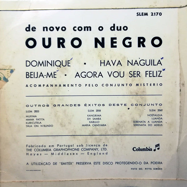 Duo Ouro Negro : De Novo Com O Duo Ouro Negro (7", EP)