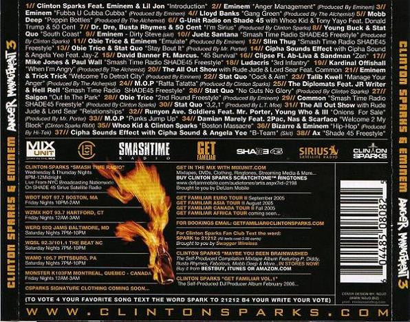Clinton Sparks & Eminem : Anger Management 3 (CD, Mixed, Mixtape, Promo)