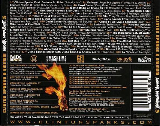 Clinton Sparks & Eminem : Anger Management 3 (CD, Mixed, Mixtape, Promo)