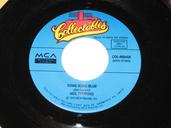 Neil Diamond : Song Sung Blue / Gitchy Goomy (7", Single, RE)