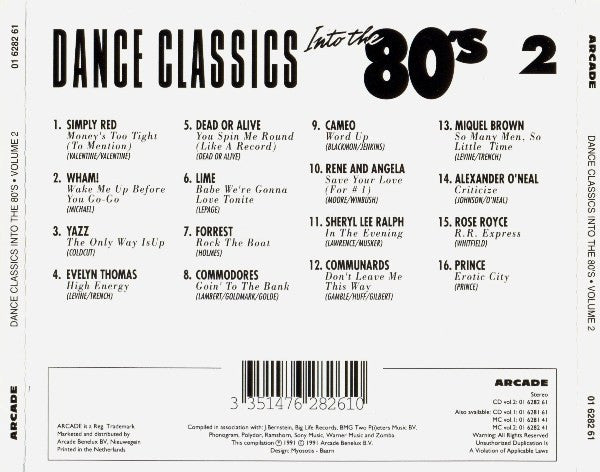Various : Dance Classics Into The 80's Volume 2 (CD, Comp)