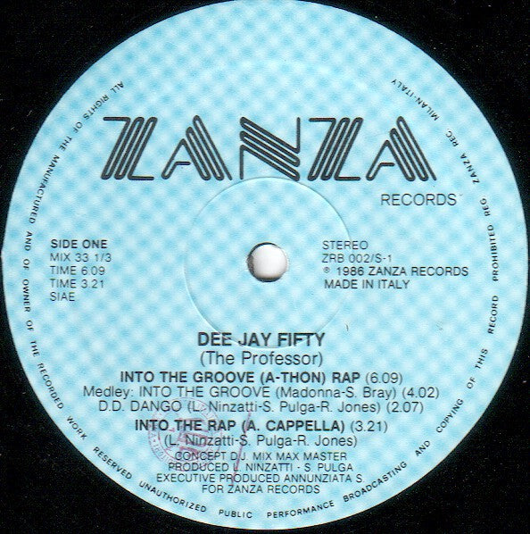 DJ Fifty : Into The Groove (A-Thon) Rap (12")