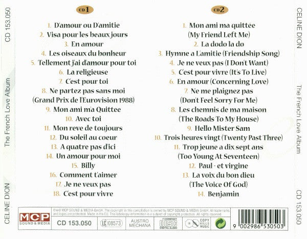 Céline Dion : The French Love Album - Special Edition (2xCD, Comp, S/Edition)