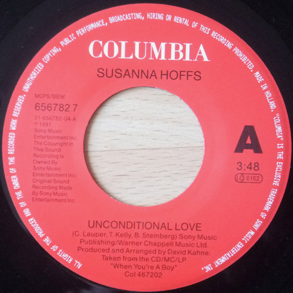 Susanna Hoffs : Unconditional Love (7", Single)