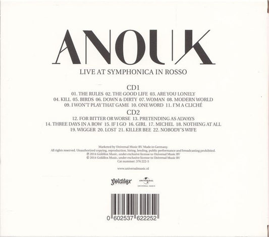 Anouk : Live At Symphonica In Rosso (2xCD)