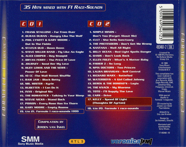 Various : Jeroen van Inkel's Formule 1 Box Volume 3 (2xCD, Comp, Mixed)