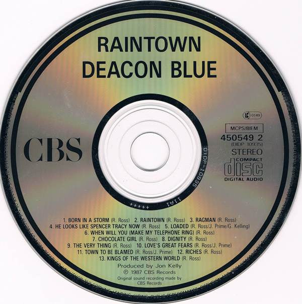Deacon Blue : Raintown (CD, Album, CBS)